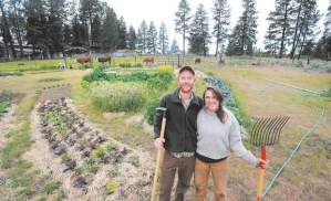 Benji Nagel and Carys Wilkins, both 25, started Mahonia Gardens in Sisters, OR.